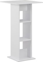 Decoways - Bartafel 60x60x110 cm wit