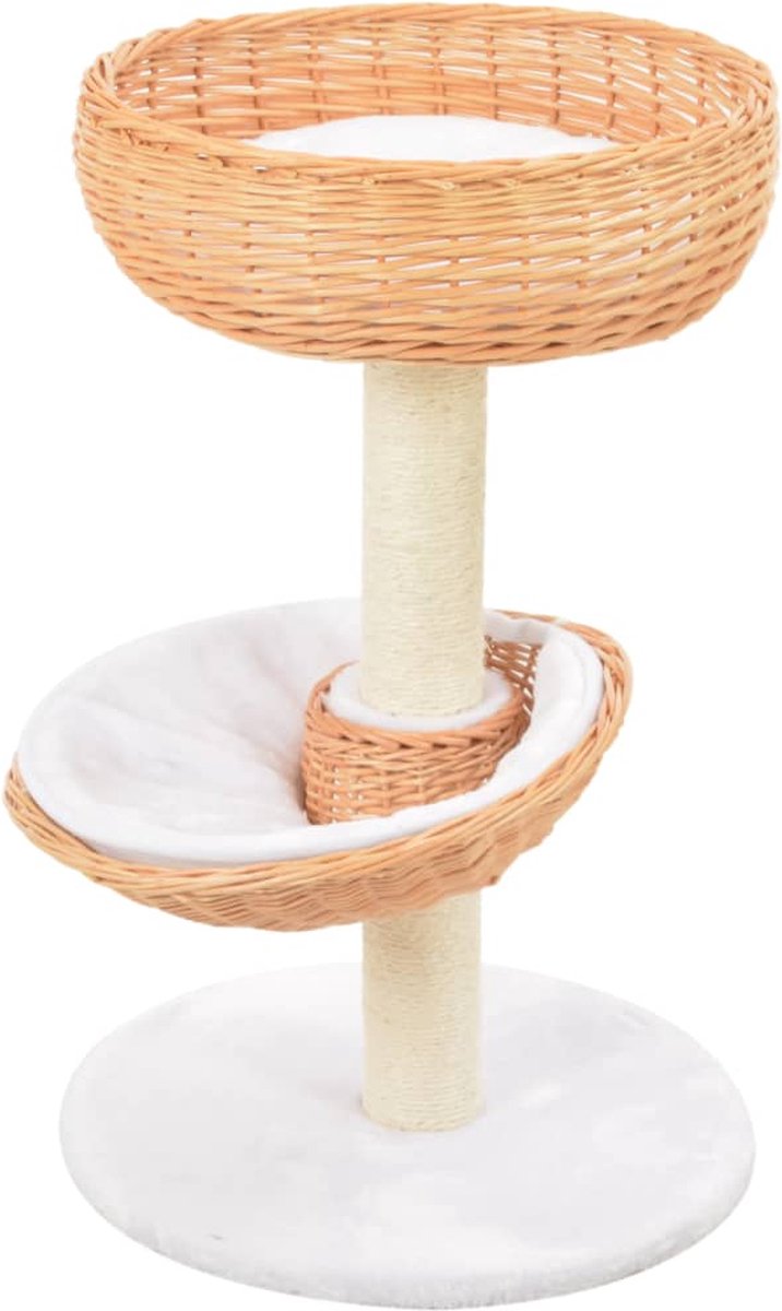 Decoways – Kattenkrabpaal met sisal krabpaal natuurlijk wilgenhout