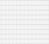 Decoways - Dubbelstaafmat 2,008x1,83 m zilverkleurig