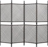 Decoways - Schuttingpaneel 2,4x2 m poly rattan bruin