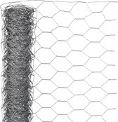 Decoways - Nature Gaas zeshoekig 1x5 m 13 mm gegalvaniseerd staal