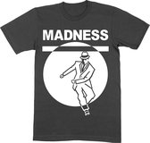 Madness Heren Tshirt -L- Dancing Man Zwart