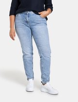 SAMOON Dames 5-pocket-jeans Betty met casual used look Blue Denim-44