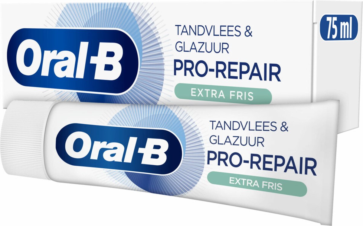 3x Oral-B Tandpasta Pro-Repair Tandvlees & Glazuur Extra Fris 75 ml