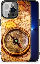 Foto hoesje iPhone 13 Pro Telefoonhoesje met Zwarte rand Kompas
