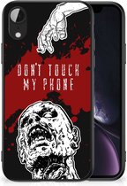 Back Case TPU Siliconen Hoesje Geschikt voor iPhone XR GSM Hoesje met Zwarte rand Zombie Blood