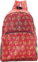 Eco Chic - Backpack - B05RD - Red - Fleur de Lys