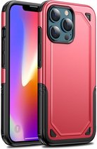 Peachy Pro Armor TPU met stevig hoesje voor iPhone 13 Pro Max - rood