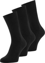 Modal antipress sokken 3 paar zwart