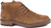 Suitable - Brogue Camel - Schoenmaat 44cm - Suede Heren Veterschoenen