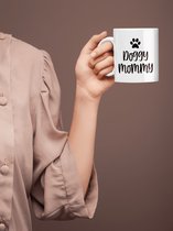 Doggy Mommy Keramische Mug, Uniek Ontwerp Voor Hondenmoeders, Leuke Cadeaumok Voor Hondenmoeders, Cadeau-Ideeën Voor Koffieliefhebbers, D015-148W, 11oz,