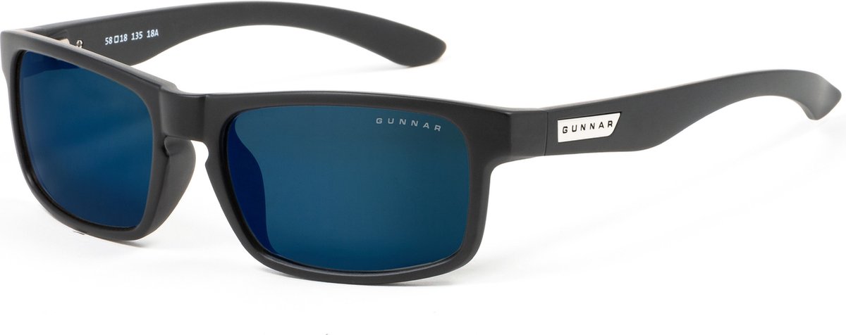 GUNNAR Gaming- en Computerbril - Enigma, Onyx Frame, Sun Tint - Blauw Licht Bril, Beeldschermbril, Blue Light Glasses, Leesbril, UV Filter