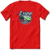 Vissen T-Shirt | Grappig Verjaardag Vis Hobby Cadeau Shirt | Dames - Heren - Unisex | Tshirt Hengelsport Kleding Kado - Rood - L