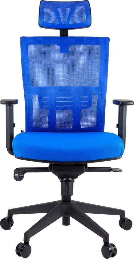 MaxxHome Luxe Mesh Ergonomische Bureaustoel - High-end - Blauw | bol.com