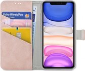 Apple iPhone 11 Hoesje - My Style - Flex Wallet Serie - Kunstlederen Bookcase - Roze - Hoesje Geschikt Voor Apple iPhone 11