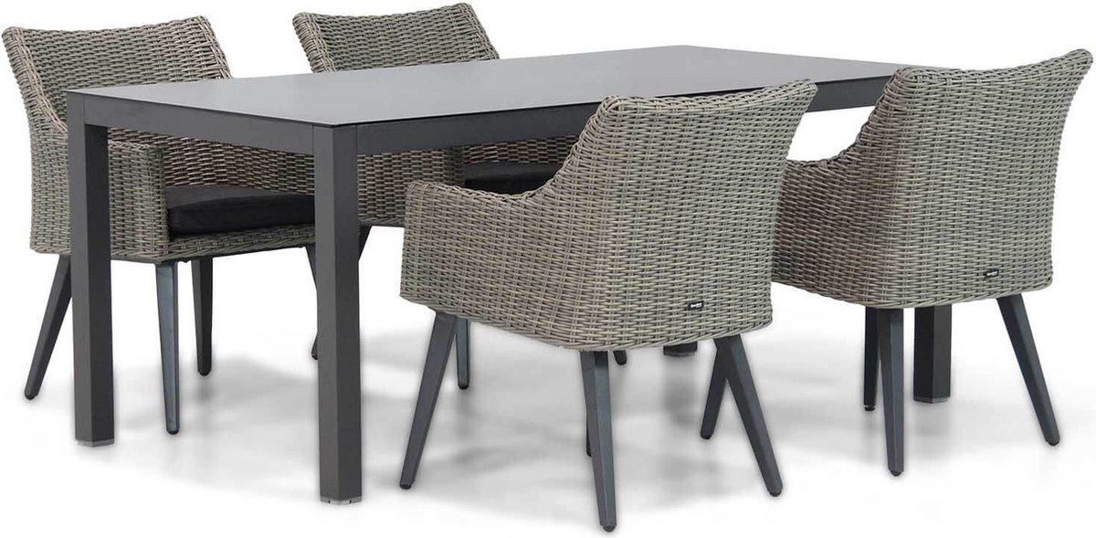 Garden Collections Milton/Madras 180 cm dining tuinset 5-delig
