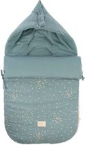 Nobodinoz | 0 -6 m Voetenzak Kinderwagen Maxi-Cosi Passegiata Gold Confetti Magic Green