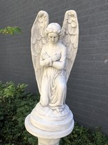Engel - résistant aux intempéries, agenouillé, plein de pierre, statue lourde.