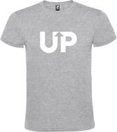 Grijs T-Shirt met “ UP “ logo Wit Size XS