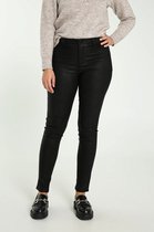 Cassis Dames Gecoate slim broek met pythonmotief - Sportbroek - Maat 44