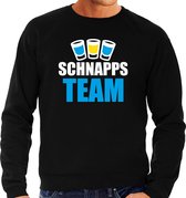 Apres ski trui Schnapps team zwart  heren - Wintersport sweater - Foute apres ski outfit/ kleding/ verkleedkleding 2XL