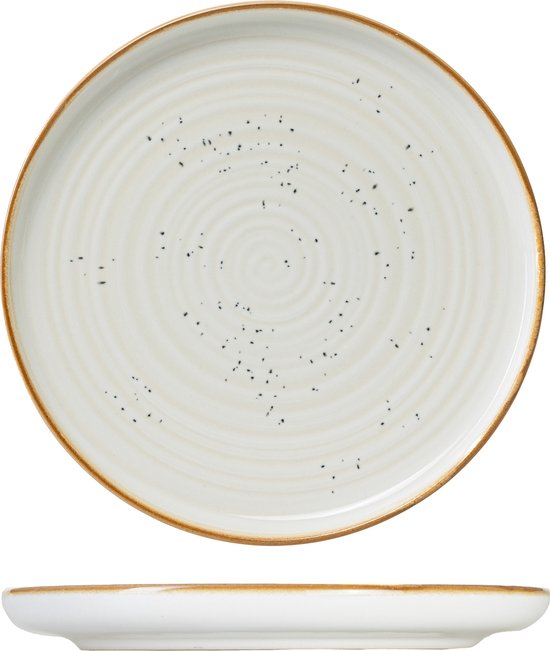 Service De Table Baltic White 24 Pièces - 6 Assiettes Plates, Dessert, Creuses Et Bols, Grès Lave-vaisselle