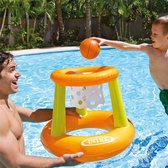 Intex Waterbasketbal Set Floating Hoops - oranje/groen 67 x 55 cm