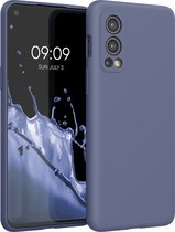 kwmobile telefoonhoesje voor OnePlus Nord 2 5G - Hoesje met siliconen coating - Smartphone case in lavendelgrijs