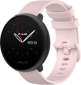 Siliconen Smartwatch bandje - Geschikt voor  Polar Ignite 2 siliconen bandje - roze - Strap-it Horlogeband / Polsband / Armband