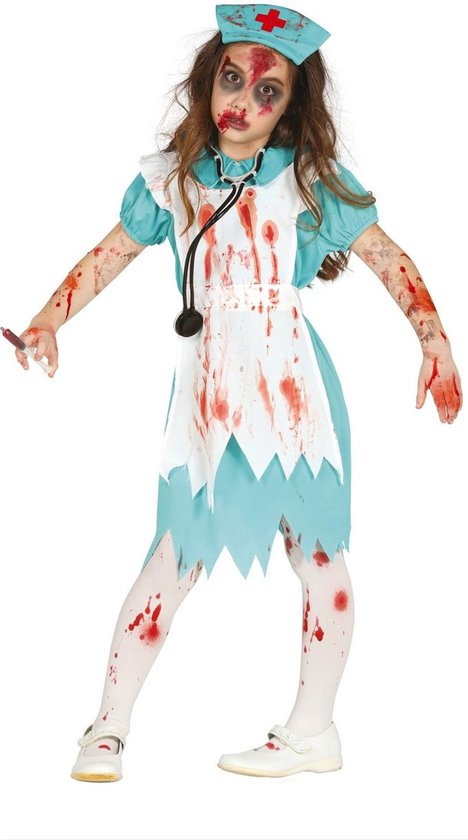 Costume De Zombie | Soeur De L'hôpital Zombie | Fille | 7-9 Ans | Halloween  | Déguisements | Bol.com