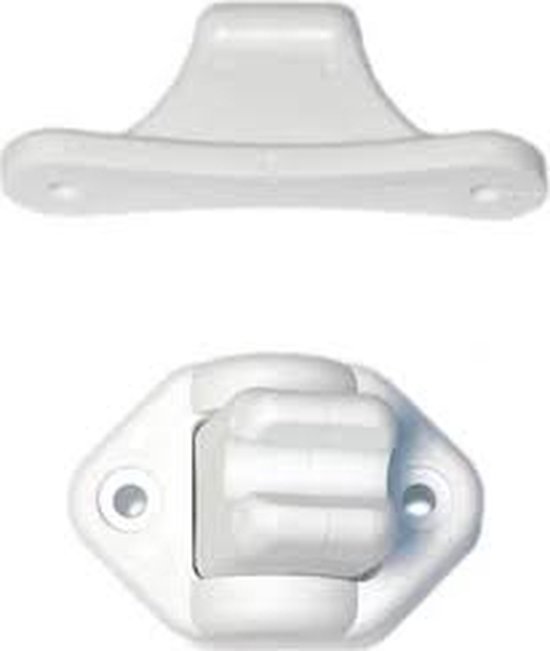 Deurvanger 2-delig Beweegbaar Wit 3mm van Staka — afbeelding 4