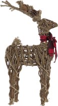 Kerstversiering DKD Home Decor Rendier vlechtwerk (33 x 14 x 60 cm)