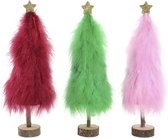 LuxuryLiving - Kerstboom - DKD Home Decor - Met huid - Hout - 3 pcs - 14 x 12 x 37 cm