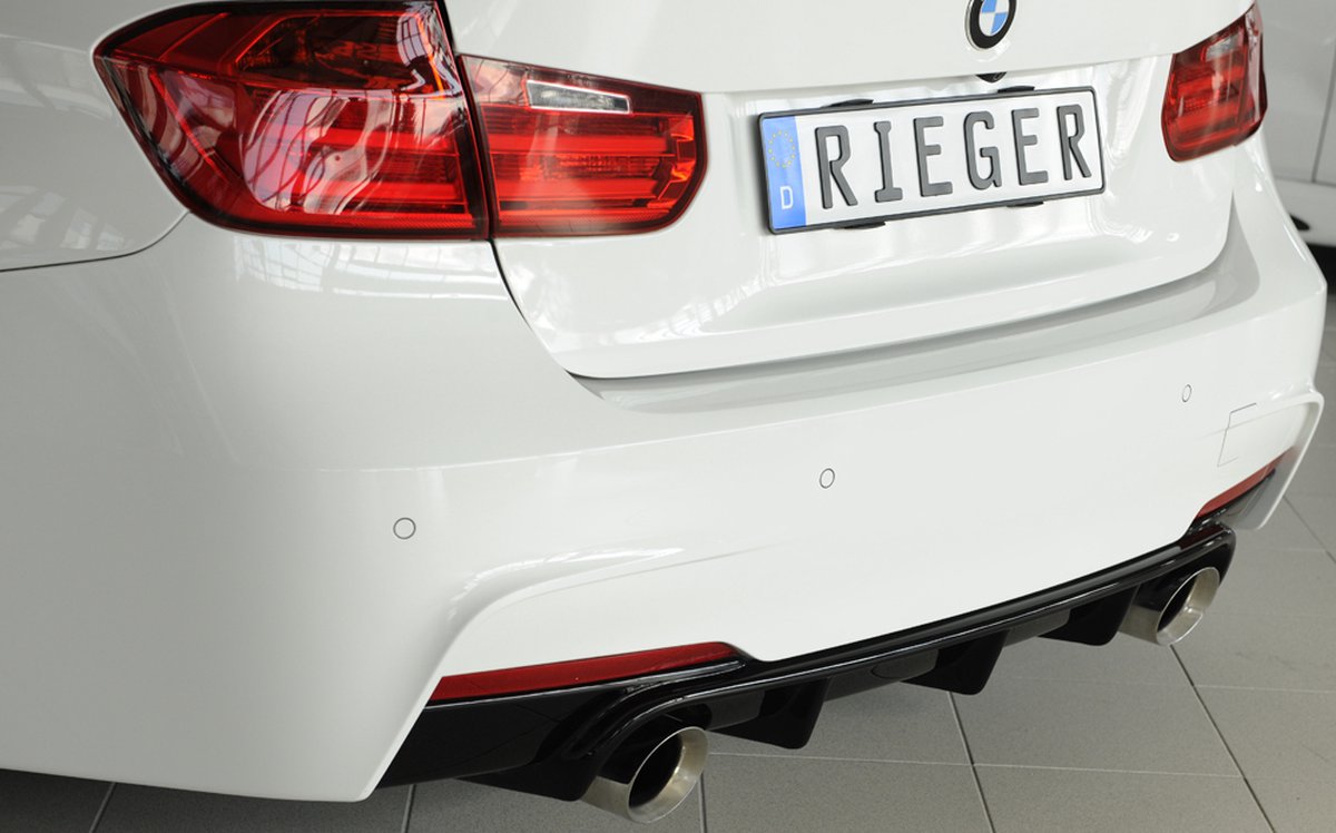 RIEGER - BMW F30 F31 M 3 SERIES - PERFORMANCE DIFFUSER 335I / 340I - HIGH GLOSS BLACK