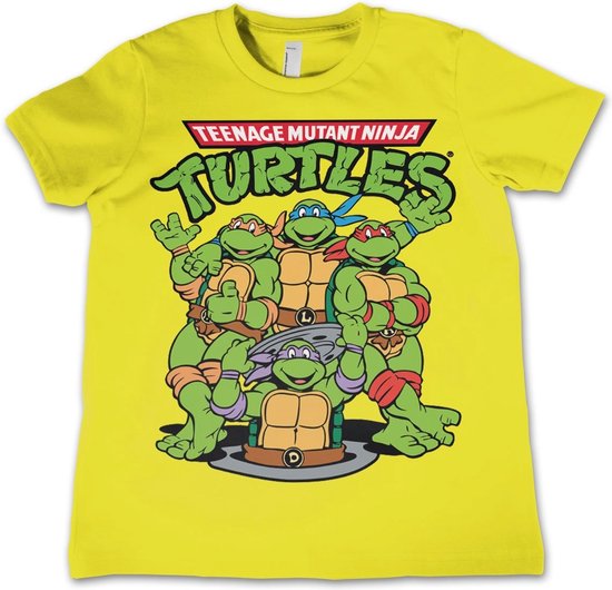 TMNT - T-Shirt KIDS TMNT Group - Yellow (10 Years)