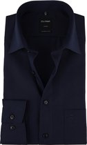 OLYMP - Overhemd Luxor Modern-Fit Donkerblauw - 45 - Heren - Modern-fit