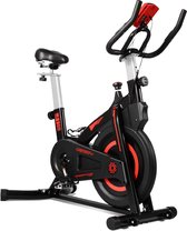 OneTwoFit® Spinningfiets - Digitale Monitor - Spinbike - Hometrainer Fiets - Hometrainer Fitness - Spinning Fiets - 6 kg Vliegwiel - Zwart/Rood tweedehands  Nederland
