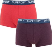 Superdry 2P trunks rood & paars - L