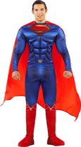 FUNIDELIA Superman Kostuum voor Mannen - Justice League - Maat: S