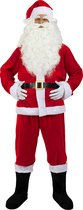 FUNIDELIA Déguisement Père Noël Deluxe homme - Taille : L - Rouge