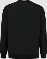 Purewhite -  Heren Relaxed Fit   Sweater  - Zwart - Maat S