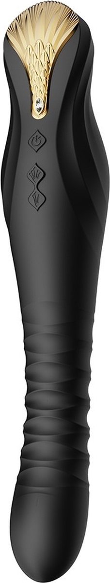 Zalo King Black vibrator + app - 30 cm
