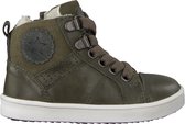 Omoda Om120717 Hoge sneakers - Leren Sneaker - Jongens - Groen - Maat 22