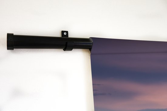 Tapisserie Calme - Champ de lavande au coucher du soleil calme Tapisserie en coton 120x80 cm - Tapisserie murale avec photo