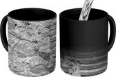 Magische Mok - Foto op Warmte Mok - Muur - Baksteen - Keien - 350 ML