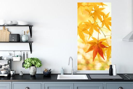 Stickers muraux - Film autocollant - Feuilles d'érable japonaises en automne - 60x120 cm - Film adhésif - Stickers muraux Chambre d'enfant - Papier peint autocollant - Papier peint autocollant - Film autocollant