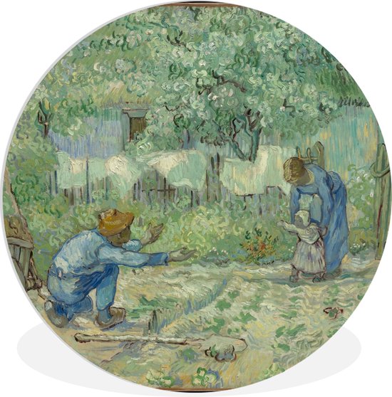 WallCircle - Wandcirkel - Muurcirkel Binnen - Eerste stappen (naar Millet)  - Vincent | bol.com