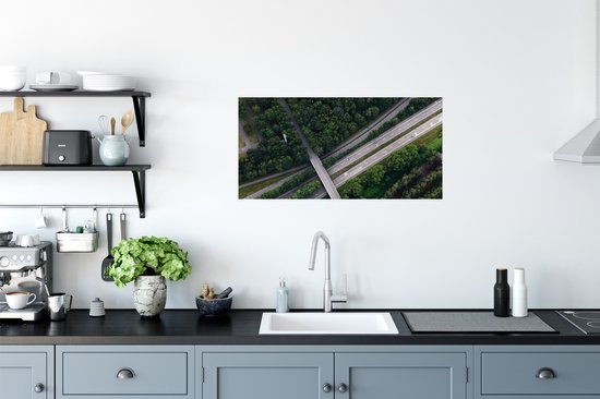 Poster Snelwegen in Nederland - 80x40 cm