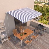 Everest Luifel automatisch uittrekbaar 400x350 cm blauw en wit