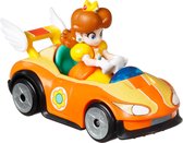 Hot Wheels Racebaanauto Mario Kart Daisy 1:64 Die-cast Oranje